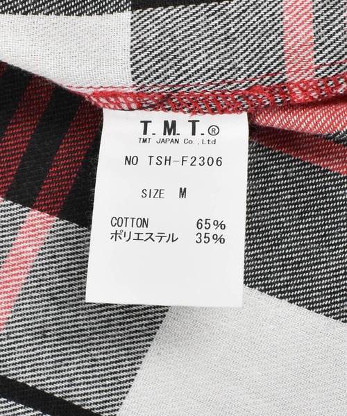 TMT（ティーエムティー）の「【TMT/ティーエムティー】WOOLY PLAID SHIRTS graph plaid（シャツ/ブラウス・メンズ・レッド・LARGE/MEDIUM）」の3枚目の写真