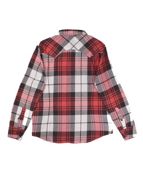 TMT（ティーエムティー）の「【TMT/ティーエムティー】WOOLY PLAID SHIRTS graph plaid（シャツ/ブラウス・メンズ・レッド・LARGE/MEDIUM）」の4枚目の写真
