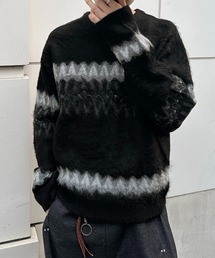 kutir | NORDIC SHAGGY PULLOVER KNIT／ノルディックシャギープルオーバーニット(ニット/セーター)