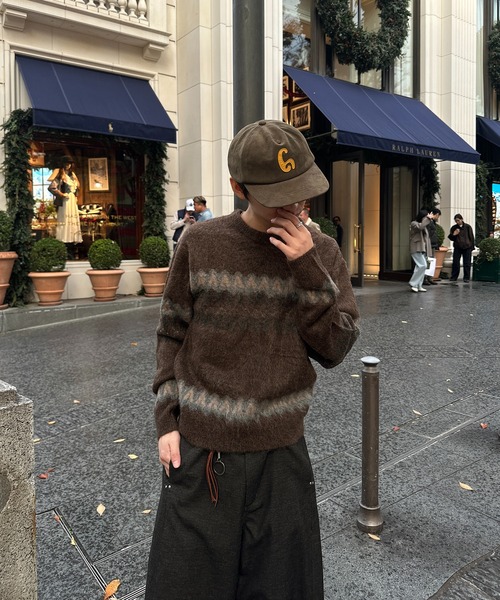 kutir(クティール)の「NORDIC SHAGGY PULLOVER KNIT/ノルディックシャギープルオーバーニット(ニット/セーター・メンズ・ブラウン/ブラック/ネイビー・MEDIUM/LARGE)」の14枚目の写真