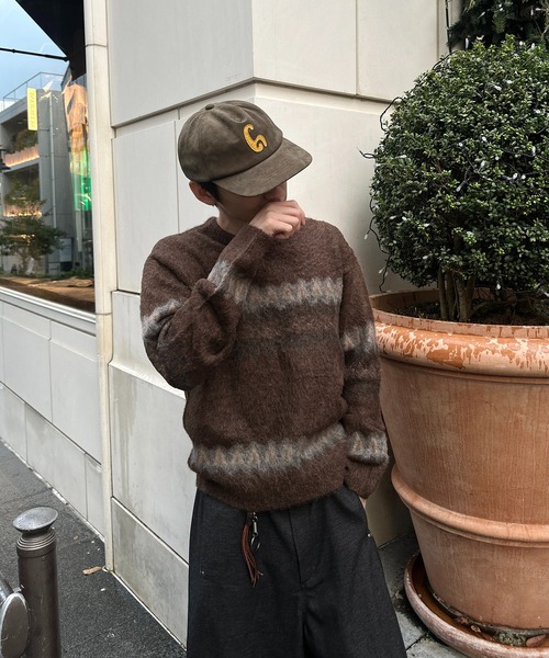 kutir(クティール)の「NORDIC SHAGGY PULLOVER KNIT/ノルディックシャギープルオーバーニット(ニット/セーター・メンズ・ブラウン/ブラック/ネイビー・MEDIUM/LARGE)」の15枚目の写真
