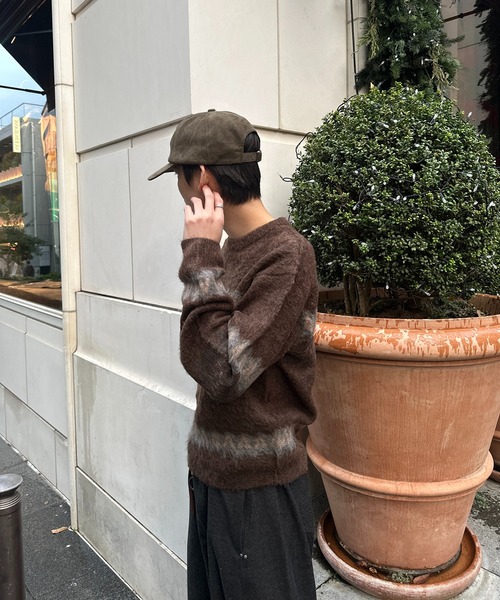 kutir(クティール)の「NORDIC SHAGGY PULLOVER KNIT/ノルディックシャギープルオーバーニット(ニット/セーター・メンズ・ブラウン/ブラック/ネイビー・MEDIUM/LARGE)」の16枚目の写真