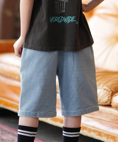 DC(ディーシー)の「DC/ディーシー 26 KD JS SHORT YWS261506(その他パンツ・キッズ・ライトインディゴブルー/インディゴブルー・110cm/100cm/160cm/150cm/140cm/130cm/120cm)」の3枚目の写真