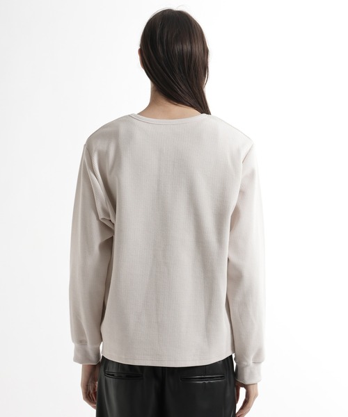 HARE(ハレ)の「ユルネックヘンリーネックプルオーバー(HARE)(Tシャツ/カットソー・メンズ・ホワイト/ブラック/グレー/ネイビー・FREE)」の12枚目の写真