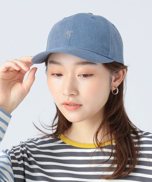 BEAMS HEART（ビームスハート）の「ハンドサイン キャップ（キャップ・レディース・チャコールグレー/ブルー/ベージュ/ライトグレー・FREE）」の6枚目の写真