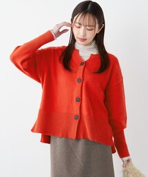 SHIPS Colors:〈手洗い可能〉フラッフィー キーネック カーディガン 2