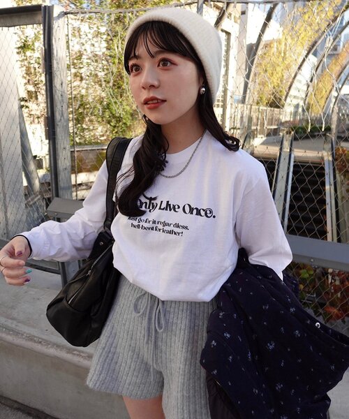 ❤︎a❤︎ kastane ロンt Kastane（カスタネ）の「【yamada企画/WEB限定】シアープリントロンTEE