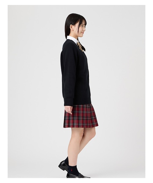 EASTBOY(イーストボーイ)の「セーター 綿 7G 通学 ニット 女子 制服 学生服 中学生 高校生 スクール(ニット/セーター・キッズ・ブラック/ライトグレー/ネイビー/オフホワイト・11号/13号/9号/7号)」の12枚目の写真
