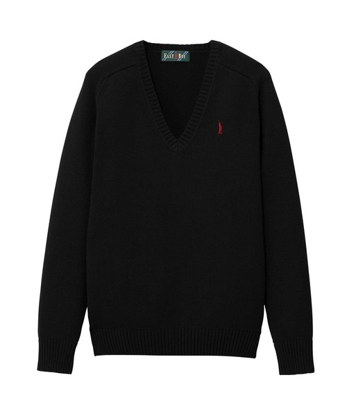 EASTBOY(イーストボーイ)の「セーター 綿 7G 通学 ニット 女子 制服 学生服 中学生 高校生 スクール(ニット/セーター・キッズ・ブラック/ライトグレー/ネイビー/オフホワイト・11号/13号/9号/7号)」の5枚目の写真