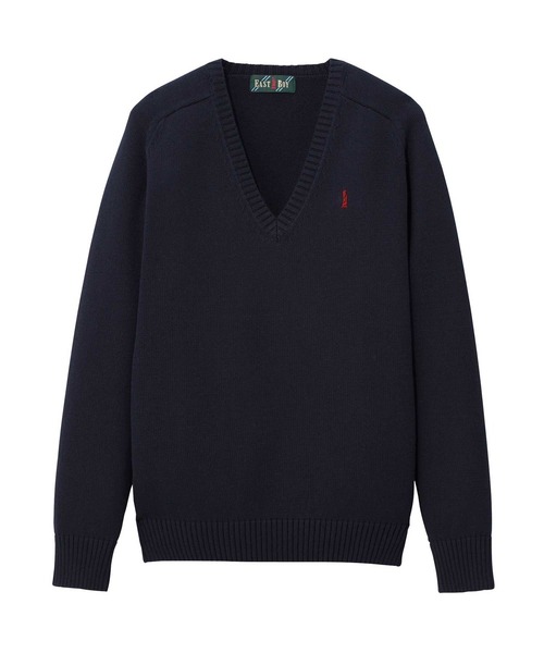 EASTBOY(イーストボーイ)の「セーター 綿 7G 通学 ニット 女子 制服 学生服 中学生 高校生 スクール(ニット/セーター・キッズ・ブラック/ライトグレー/ネイビー/オフホワイト・11号/13号/9号/7号)」の6枚目の写真