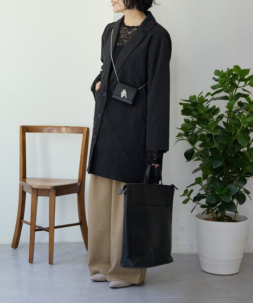 ear PAPILLONNER（イアパピヨネ）の「《本革》フラップマイクロショルダーバッグ（その他・レディース・ブラック系その他/ベージュ系その他・FREE）」の20枚目の写真