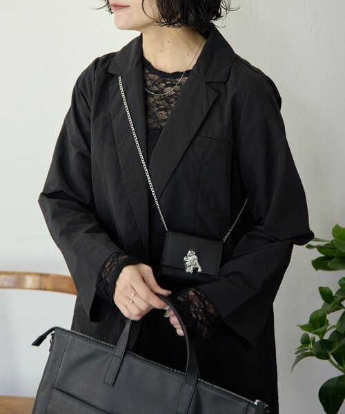 ear PAPILLONNER（イアパピヨネ）の「《本革》フラップマイクロショルダーバッグ（その他・レディース・ブラック系その他/ベージュ系その他・FREE）」の22枚目の写真