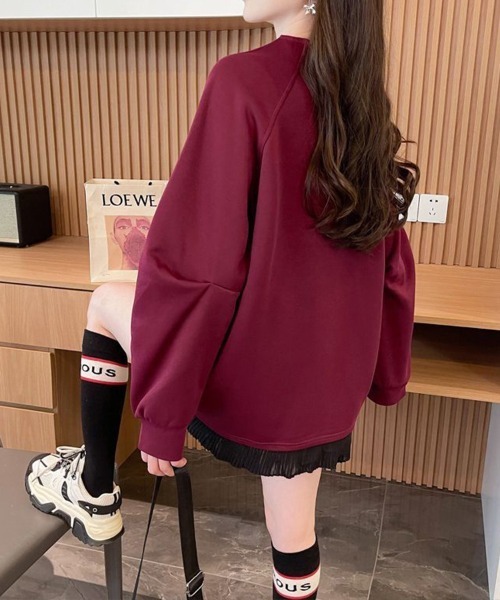 SallyLunn(サリーラン)の「裾プリーツレーススウェット(スウェット・レディース・スミクロ・MEDIUM/LARGE)」の3枚目の写真