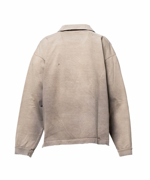 Maison MIHARA YASUHIRO（メゾンミハラヤスヒロ）の「Sun Faded Like Collared Long Sleeve T-shirt（Tシャツ/カットソー・メンズ・ブラック・46/44）」の7枚目の写真