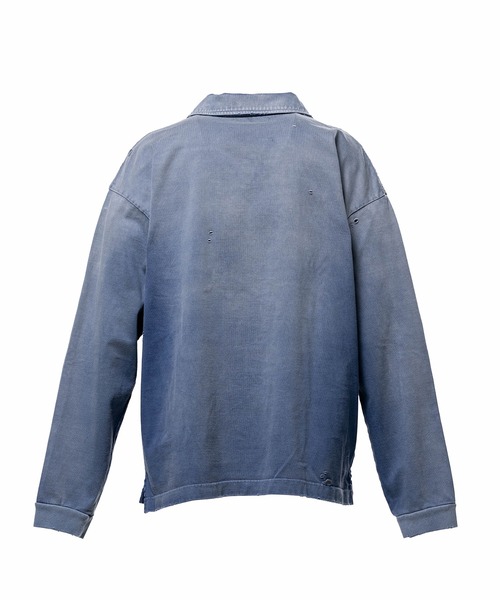 Maison MIHARA YASUHIRO（メゾンミハラヤスヒロ）の「Sun Faded Like Collared Long Sleeve T-shirt（Tシャツ/カットソー・メンズ・ブラック・46/44）」の11枚目の写真