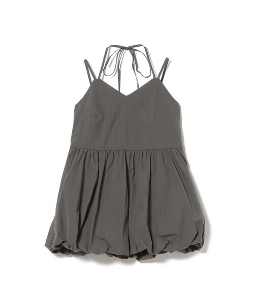 BEAMS HEART（ビームスハート）の「バルーン キャミ チュニック ワンピース（チュニック・レディース・チャコールグレー/ホワイト・FREE）」の2枚目の写真