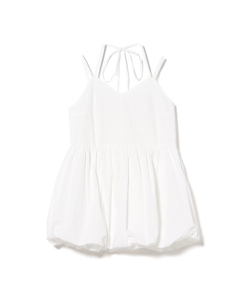 BEAMS HEART（ビームスハート）の「バルーン キャミ チュニック ワンピース（チュニック・レディース・チャコールグレー/ホワイト・FREE）」の8枚目の写真