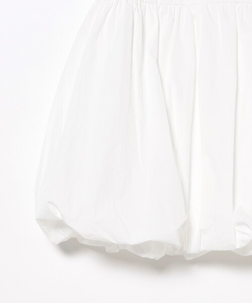 BEAMS HEART（ビームスハート）の「バルーン キャミ チュニック ワンピース（チュニック・レディース・チャコールグレー/ホワイト・FREE）」の10枚目の写真