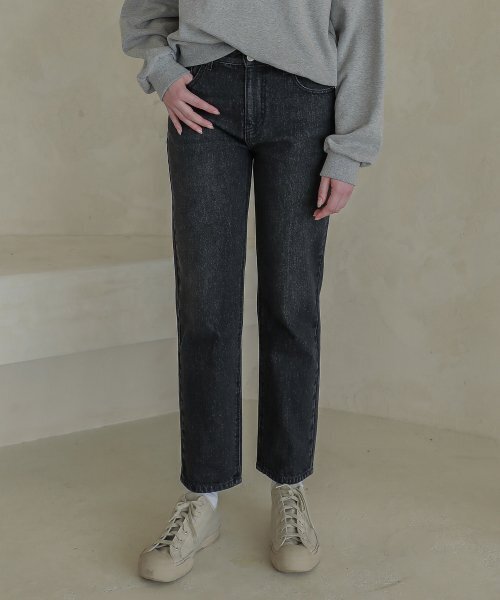 LOSSYROW(ロッシロー)の「Lossy boy-fit denim pants_gray(デニムパンツ・レディース・その他・MEDIUM/SMALL)」の1枚目の写真