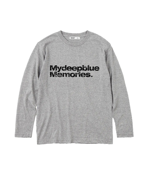 mydeepbluememories（マイディープブルーメモリーズ）の「MM TEXT LONG SLEEVE TEE(GREY)（Tシャツ/カットソー・レディース・グレー・FREE/MENS）」の10枚目の写真