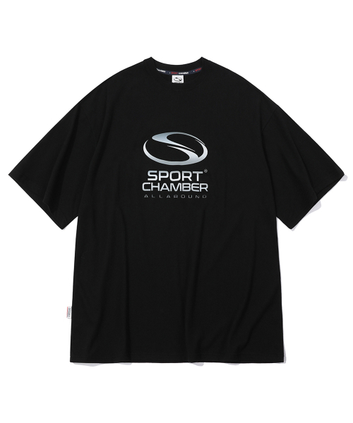 SPORT CHAMBER(スポーツチャンバー)の「SCシンボルTシャツ(ブラック)(Tシャツ/カットソー・レディース・その他・1/2/3)」の1枚目の写真
