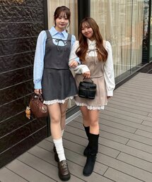 continuer de NICE CLAUP（コンティニューデナイスクラップ）の「【セットアップ対応可】ドッキングリボンブラウス（シャツ/ブラウス）」