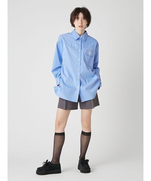 LILY BROWN(リリーブラウン)の「ベルトセットショートパンツ(その他パンツ・レディース・ダークネイビー/ベージュ/グレー/チャコールグレー・0/1)」の5枚目の写真