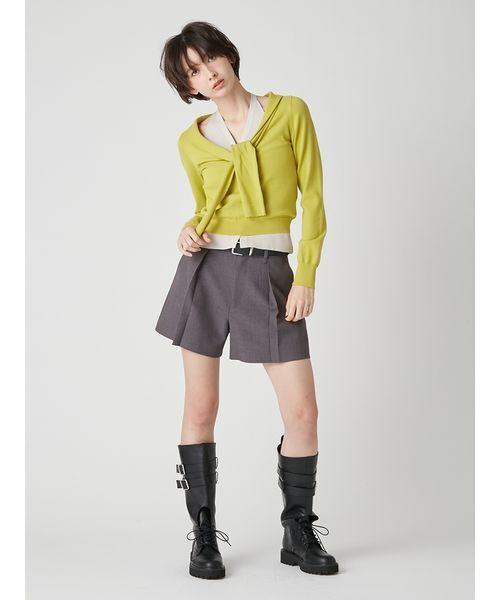 LILY BROWN(リリーブラウン)の「ベルトセットショートパンツ(その他パンツ・レディース・ダークネイビー/ベージュ/グレー/チャコールグレー・0/1)」の8枚目の写真