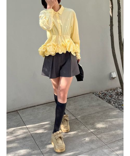 LILY BROWN(リリーブラウン)の「ベルトセットショートパンツ(その他パンツ・レディース・ダークネイビー/ベージュ/グレー/チャコールグレー・0/1)」の19枚目の写真