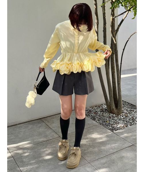 LILY BROWN(リリーブラウン)の「ベルトセットショートパンツ(その他パンツ・レディース・ダークネイビー/ベージュ/グレー/チャコールグレー・0/1)」の20枚目の写真