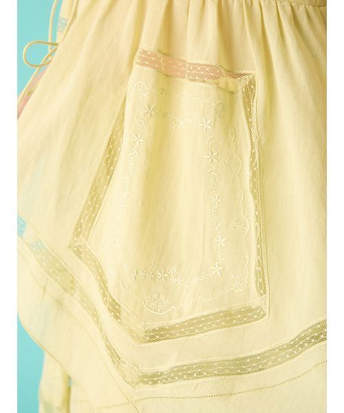 FURFUR（ファーファー）の「ハンカチ刺繍チュニックブラウス（シャツ/ブラウス・レディース・ブラック/ホワイト/ライム・F）」の10枚目の写真