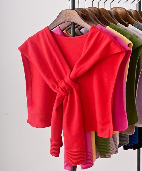 rps(アールピーエス)の「ストール(ストール/ショール・レディース・杢グレー/レッド/イエロー/グレイッシュベージュ/アイボリー/ブルー/ブラック/ピンク/グリーン/ラベンダー/ネイビー・フリー)」の11枚目の写真