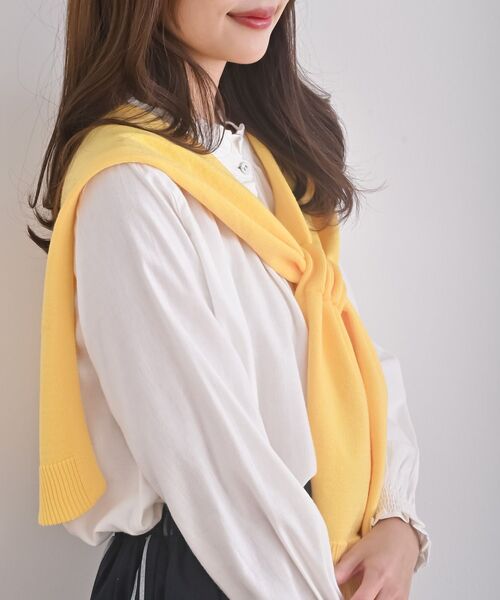 rps(アールピーエス)の「ストール(ストール/ショール・レディース・杢グレー/レッド/イエロー/グレイッシュベージュ/アイボリー/ブルー/ブラック/ピンク/グリーン/ラベンダー/ネイビー・フリー)」の1枚目の写真