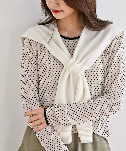 rps(アールピーエス)の「ストール(ストール/ショール・レディース・杢グレー/レッド/イエロー/グレイッシュベージュ/アイボリー/ブルー/ブラック/ピンク/グリーン/ラベンダー/ネイビー・フリー)」の2枚目の写真