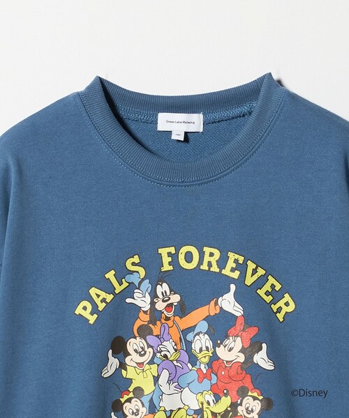 green label relaxing(グリーンレーベルリラクシング)の「【別注】<Disney>裏毛 プルオーバー / キッズ 140cm-160cm(スウェット・キッズ・オフホワイト/ロイヤルブルー・160cm/150cm/140cm)」の4枚目の写真