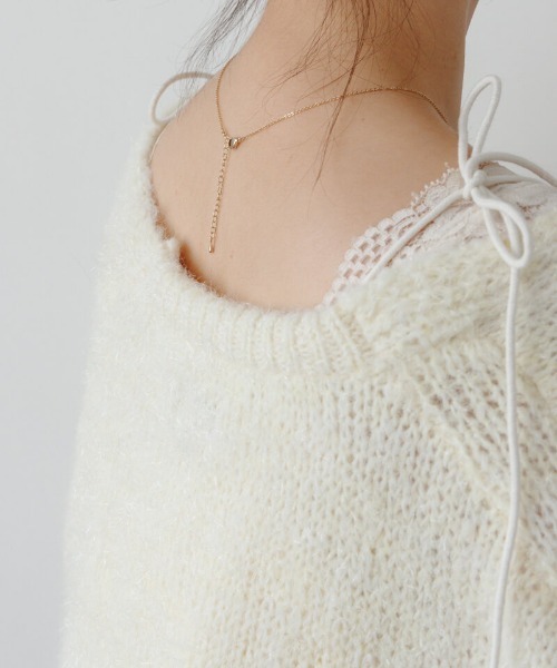 flower（フラワー）の「グリッターニットカーディガン（カーディガン/ボレロ・レディース・ミント/レモンイエロー・FREE）」の9枚目の写真