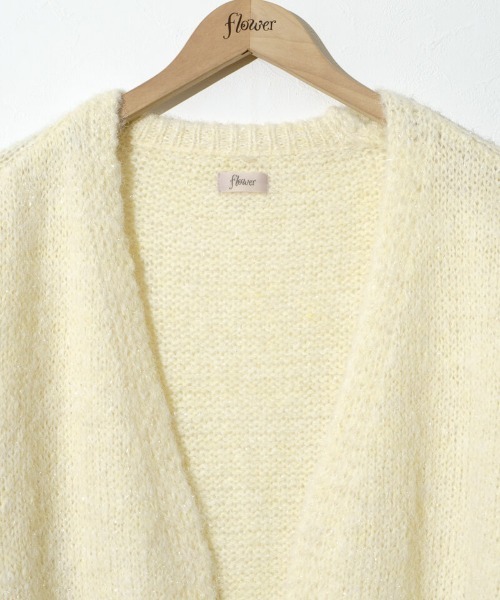 flower（フラワー）の「グリッターニットカーディガン（カーディガン/ボレロ・レディース・ミント/レモンイエロー・FREE）」の20枚目の写真