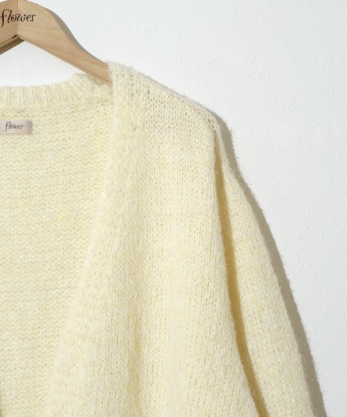 flower（フラワー）の「グリッターニットカーディガン（カーディガン/ボレロ・レディース・ミント/レモンイエロー・FREE）」の21枚目の写真