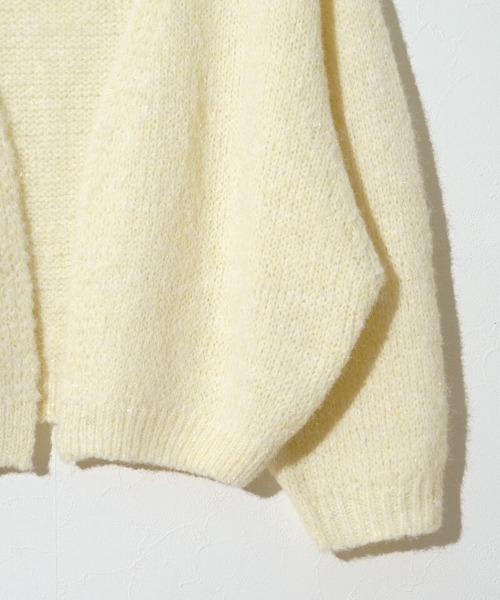 flower（フラワー）の「グリッターニットカーディガン（カーディガン/ボレロ・レディース・ミント/レモンイエロー・FREE）」の22枚目の写真