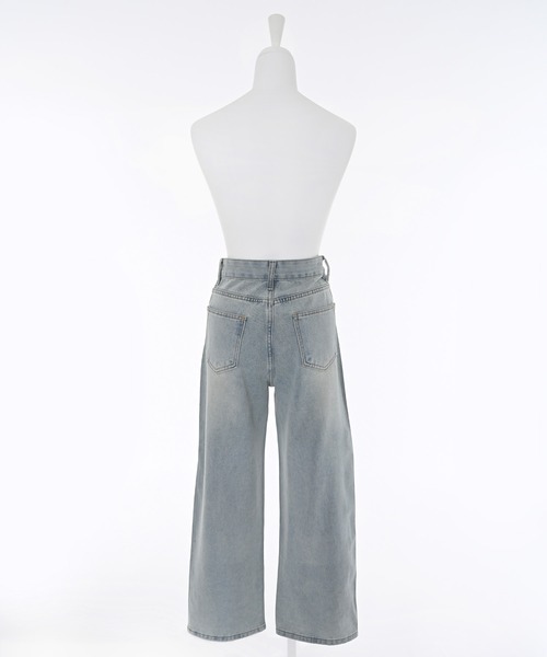 Narcissus（ナルシス）の「ストーンストレートデニム（デニムパンツ・レディース・ブルー・FREE）」の3枚目の写真