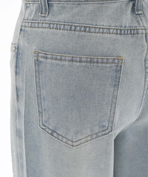 Narcissus（ナルシス）の「ストーンストレートデニム（デニムパンツ・レディース・ブルー・FREE）」の6枚目の写真