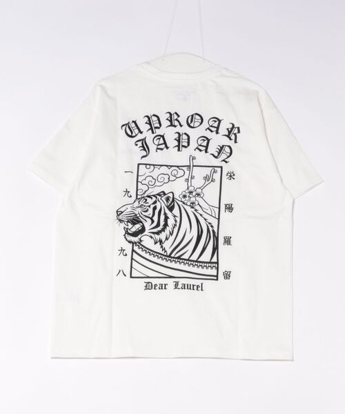 ムラサキスポーツ(ムラサキスポーツ)の「【ムラサキスポーツ限定】DEAR LAUREL/ディアローレル 半袖 Tシャツ ロゴ 和柄 刺繍 DL26S-2105(Tシャツ/カットソー・メンズ・ホワイト/ブラック/チャコールグレー・M/L)」の16枚目の写真