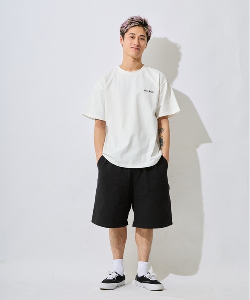 ムラサキスポーツ(ムラサキスポーツ)の「【ムラサキスポーツ限定】DEAR LAUREL/ディアローレル 半袖 Tシャツ ロゴ 和柄 刺繍 DL26S-2105(Tシャツ/カットソー・メンズ・ホワイト/ブラック/チャコールグレー・M/L)」の4枚目の写真