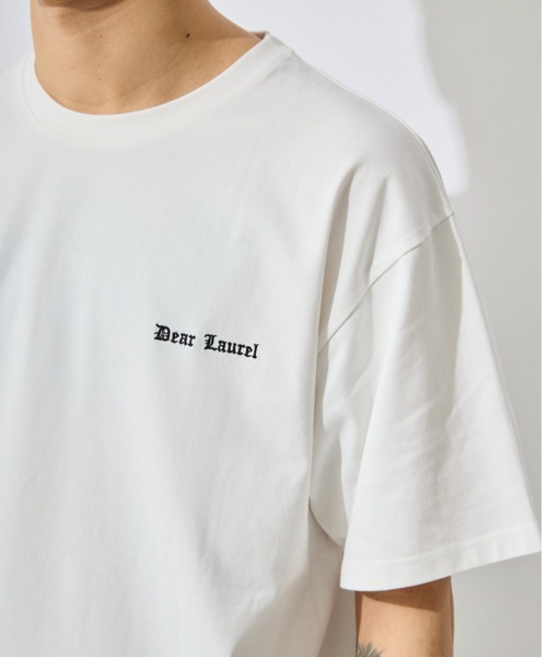 ムラサキスポーツ(ムラサキスポーツ)の「【ムラサキスポーツ限定】DEAR LAUREL/ディアローレル 半袖 Tシャツ ロゴ 和柄 刺繍 DL26S-2105(Tシャツ/カットソー・メンズ・ホワイト/ブラック/チャコールグレー・M/L)」の8枚目の写真