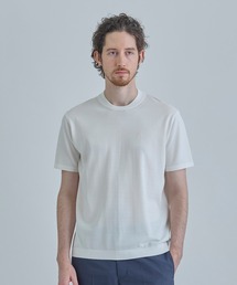 MEN'S BIGI | 【COLE HAAN/コール ハーン】別注 ロゴ刺繍ニット半袖Tシャツ＜持続冷感＞(ニット/セーター)