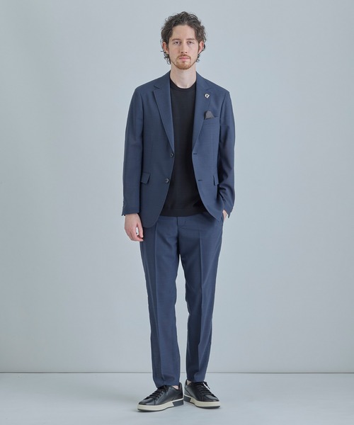 MEN'S BIGI（メンズビギ）の「【COLE HAAN/コール ハーン】別注 ロゴ刺繍ニット半袖Tシャツ＜持続冷感＞（ニット/セーター・メンズ・ブラック/グレー/ホワイト・03/02/01/04）」の15枚目の写真