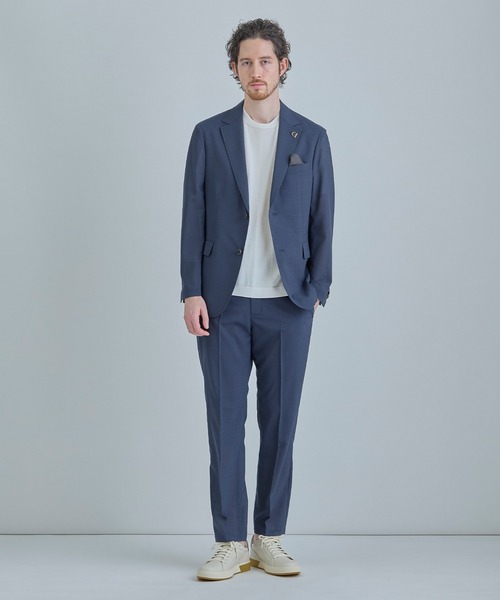 MEN'S BIGI（メンズビギ）の「【COLE HAAN/コール ハーン】別注 ロゴ刺繍ニット半袖Tシャツ＜持続冷感＞（ニット/セーター・メンズ・ブラック/グレー/ホワイト・03/02/01/04）」の13枚目の写真