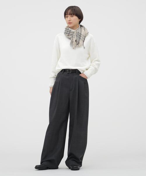 MARGARET HOWELL(マーガレットハウエル)の「LINEN COTTON KNITWEAR(ニット/セーター・レディース・ブラック/ホワイト系その他3・2)」の9枚目の写真