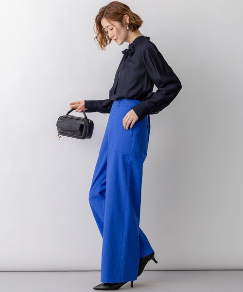 23区(ニジュウサンク)の「スラブツイルストレッチ ベイカーパンツ(その他パンツ・レディース・カーキ系/ブルー系/ネイビー系1/ベージュ系1/ホワイト系・36/38/40)」の6枚目の写真