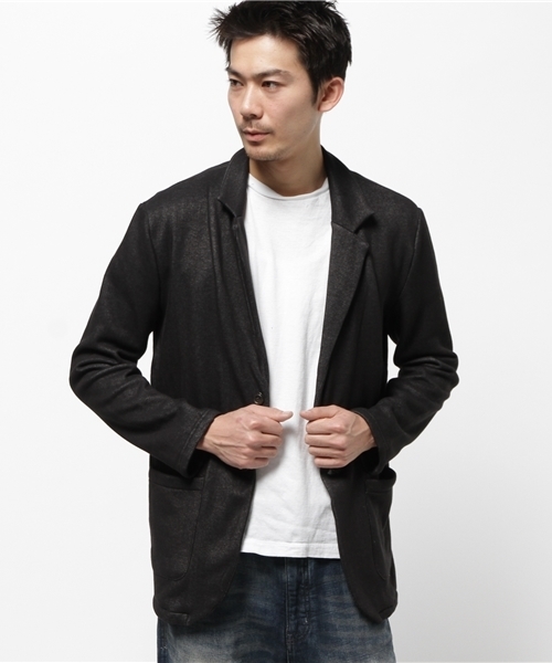 OUTLET(アウトレット)の「【WHO'S WHO gallery】RJデニムムートンテーラードJKT(テーラードジャケット・メンズ・ブラック・MEDIUM/LARGE)」の1枚目の写真